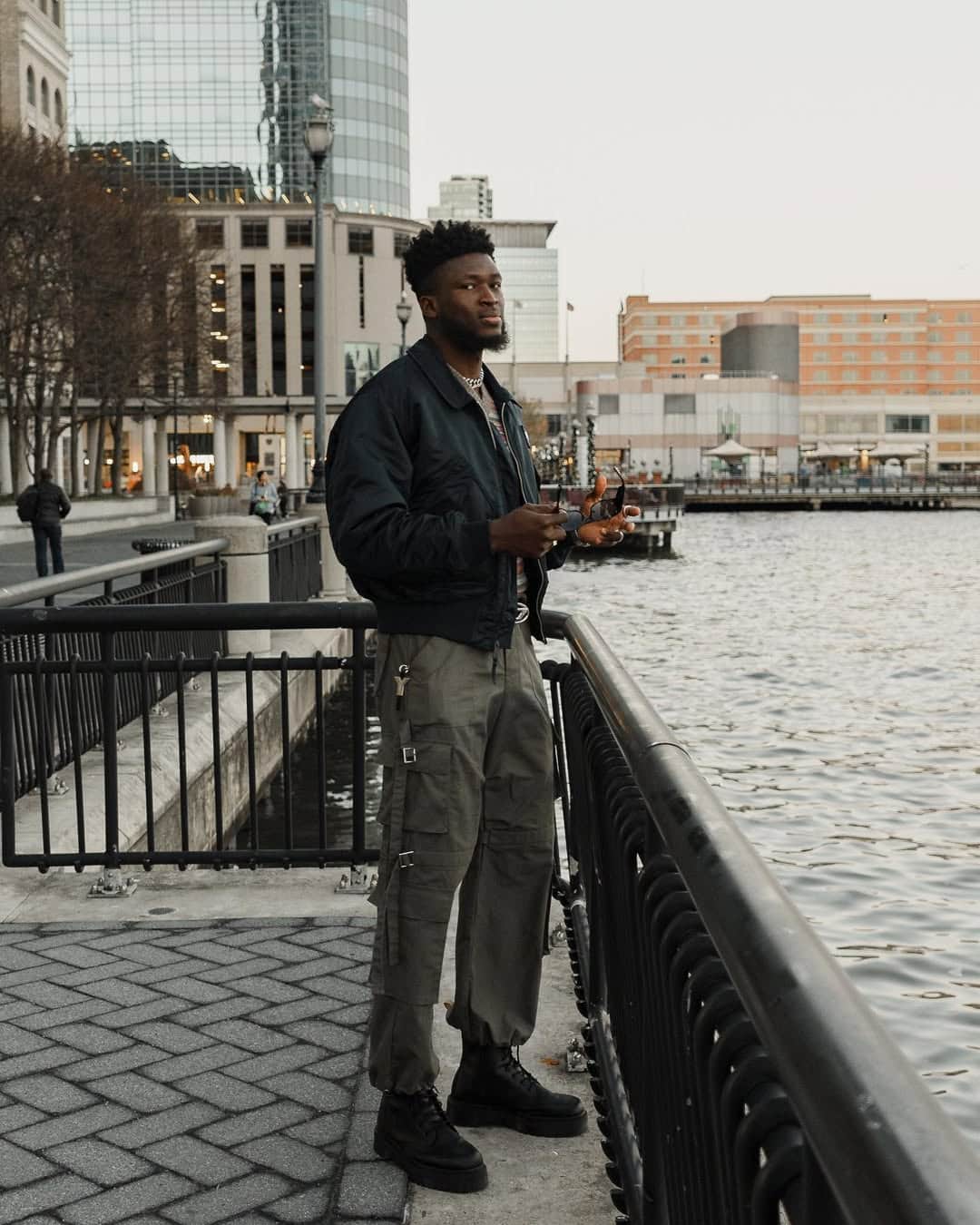 Waterfront style, Alpha Industries jacket